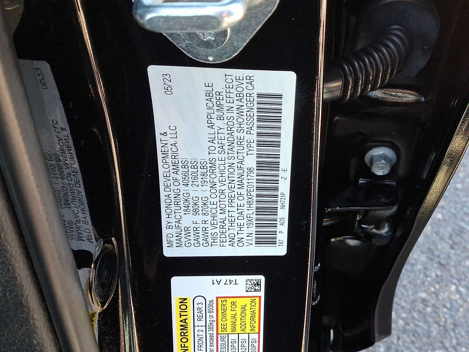 2023 Honda Civic Hatchback Sport Touring