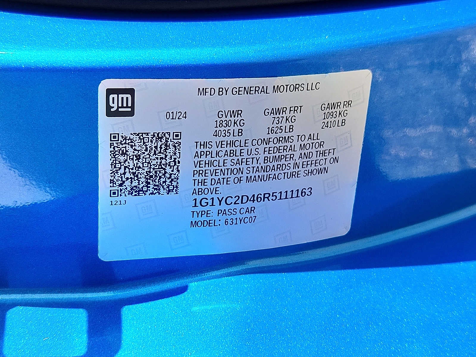2024 Chevrolet Corvette Stingray 3LT
