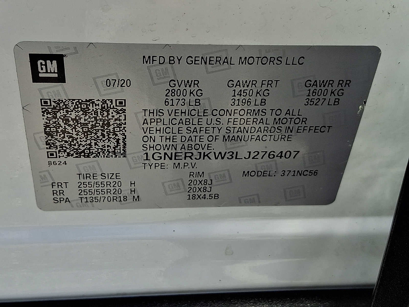 2020 Chevrolet Traverse RS