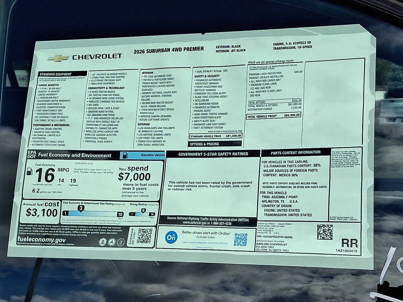 2026 Chevrolet Suburban Premier