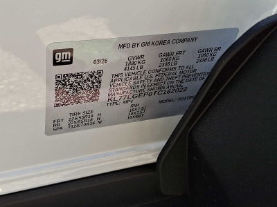 2026 Chevrolet Trax 1RS