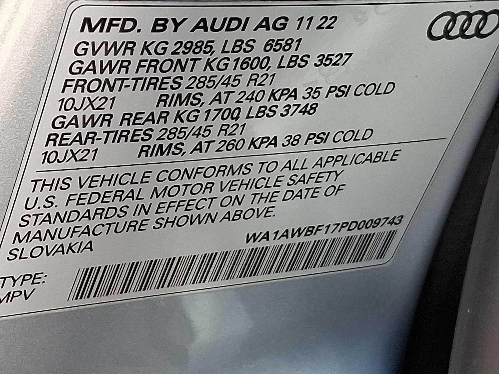 2023 Audi SQ8 Premium Plus