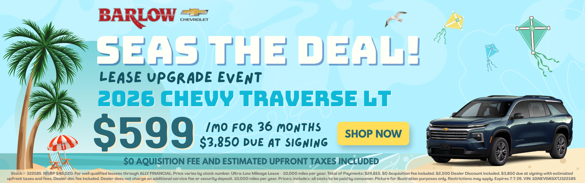 New 2026 Chevrolet Traverse LT